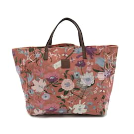 Gucci-Floral Canvas Tote Bag 284721-Pink