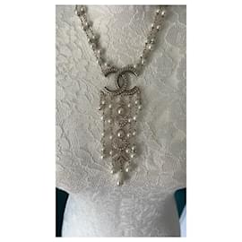 Chanel-Long necklaces-White
