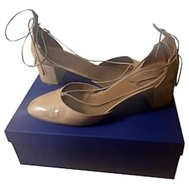 Aquazzura-Shoe with aquazzura heel Alexa 50 nude color-Beige