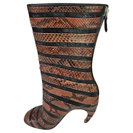 Givenchy-Mid-calf python boots-Multiple colors