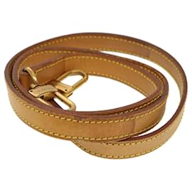 Louis Vuitton-LOUIS VUITTON Shoulder Strap Leather 35.4"" Beige LV Auth 39721-Beige
