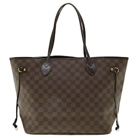 Louis Vuitton-LOUIS VUITTON Damier Ebene Neverfull MM Tote Bag N51105 LV Auth 39736-Other