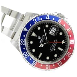Rolex-ROLEX GMT Master I red blue bezel Ref.16700 U series Mens-Silvery