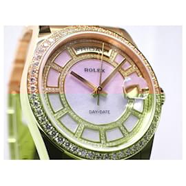 Rolex-ROLEX DAY DATE Lavender Jade Carousel Dial 18KYG 22 Mens-Green