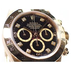 Rolex-ROLEX Daytona El Primero YG noir8P diamant inverser six Produits authentiques Hommes-Noir