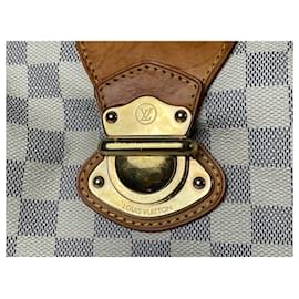 Louis Vuitton-Louis Vuitton Damier Azur Stresa PM Shoulder Bag-White