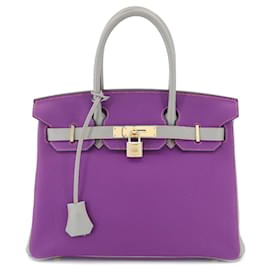 Hermès-Hermès Birkin 30-Purple