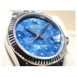 Rolex-Rolex Datejust 31 azzurro blue Floral motif 278274 unused Mens-Silvery