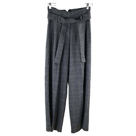 Calça larga Tara Jarmon 36 Cinza