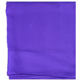 Louis Vuitton-LOUIS VUITTON  Silk handkerchief T.  silk-Purple