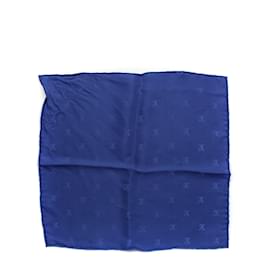 Louis Vuitton-LOUIS VUITTON  Silk handkerchief T.  silk-Navy blue