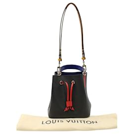 Louis Vuitton-Sac Seau Louis Vuitton Neonoe BB en Cuir de Vachette Épi Noir et Safran-Noir