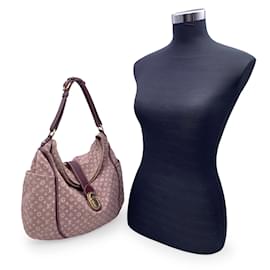 Louis Vuitton-Pink Burgundy Idylle Sepia Canvas Romance GM Hobo Bag-Pink