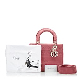 & Other Stories-Medium Cannage Lady D-Lite Bag-Pink