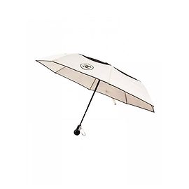 Guarda-chuva com logotipo da Chanel Preto Bege