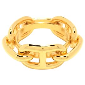 Hermès Anneau de carré 90 Régate Doré