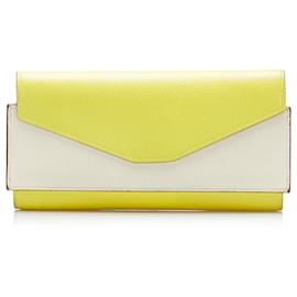 Hermès-Hermes Yellow Passant Long Wallet-Yellow