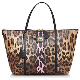 Dolce & Gabbana Dolce&Gabbana Brown Miss Escape Leopard Print Tote Brown