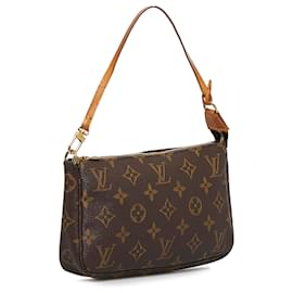 Louis Vuitton-Louis Vuitton Brown Monogram Pochette Accessoires-Brown