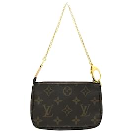 Louis Vuitton-Louis Vuitton Brown Monogram Patch Mini Pochette Accessoires-Brown