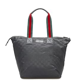 Gucci-GG Canvas Tote Bag 131231-Black