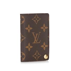 Louis Vuitton-Monogram Pression Card Holder M60937-Brown