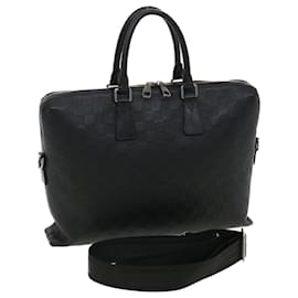 Louis Vuitton-LOUIS VUITTON Infini Porte�EDocuments Joule Business Bag Black N41248 LV fm2210-Black