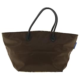 Autre Marque-Burberrys Nova Check Hand Bag Nylon Brown Auth ny237-Brown