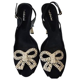 Sandali Baldinini con strass Nero