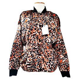 Autre Marque Lala Berlin Veste Junis Face Jacket Animal Noise Orange Multicolore