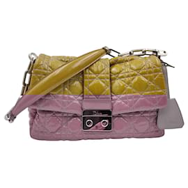 Dior-Christian Dior Miss Dior bag in gold patent leather-Golden