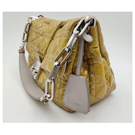 Dior-Christian Dior Miss Dior bag in gold patent leather-Golden