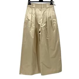 Khaite-KHAITE  Trousers T.US 2 silk-Golden
