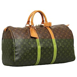 Louis Vuitton-Louis Vuitton Brown Monogram Keepall 50-Brown