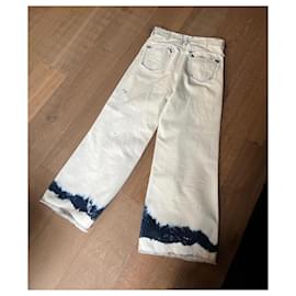 Dior-Dior denim tie-dye-White,Blue