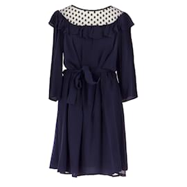 Claudie Pierlot-robe-Navy blue