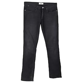 Acne-Jeans Acne Studios Relaxed Fit em jeans de algodão preto-Preto