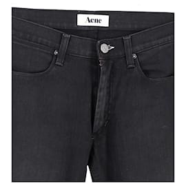 Acne-Acne Studios Relaxed Fit Jeans in Black Cotton Denim-Black