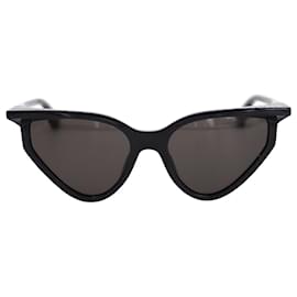 Balenciaga-Balenciaga Rim Cat Sunglasses in Black Nylon-Black