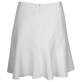 Chloé-Chloe Flared Mini Skirt in White Acetate-White