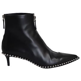 Botines con tachuelas Eri en cuero negro de Alexander Wang Negro