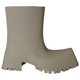 Balenciaga Trooper Ankle Boots in Beige Rubber Beige