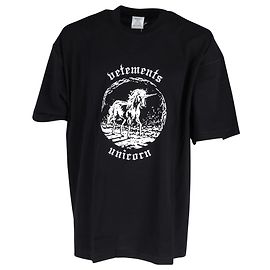 Vêtements Camiseta con forro Unicornio en algodón negro de Vetements Otro