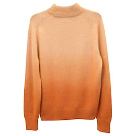 Tom Ford-Tom Ford Dip-Dyed Mock-Neck Sweater in Orange Cashmere-Orange