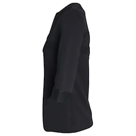 Diane Von Furstenberg-Top tipo túnica de algodón negro Diane Von Furstenberg-Negro