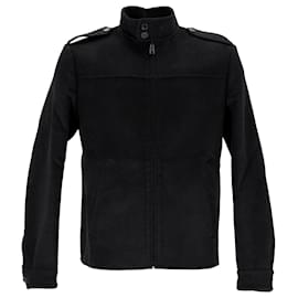 Prada-Prada Zip Up Jacket in Black Cashmere-Black