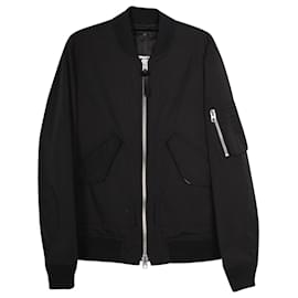 Coach Bomber Jacket in Black Polyester Black