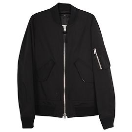 Coach-Bomberjacke aus schwarzem Polyester Schwarz