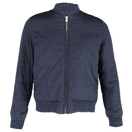 Apc a.P.C. X Louis W. Bomber Jacket in Navy Blue Cotton Blue Navy blue
