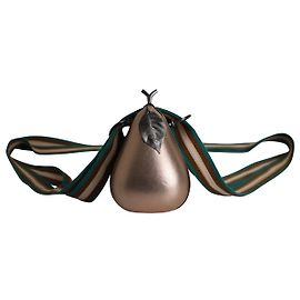 Bolsa transversal Missoni em forma de pêra em couro rosa dourado Rosa